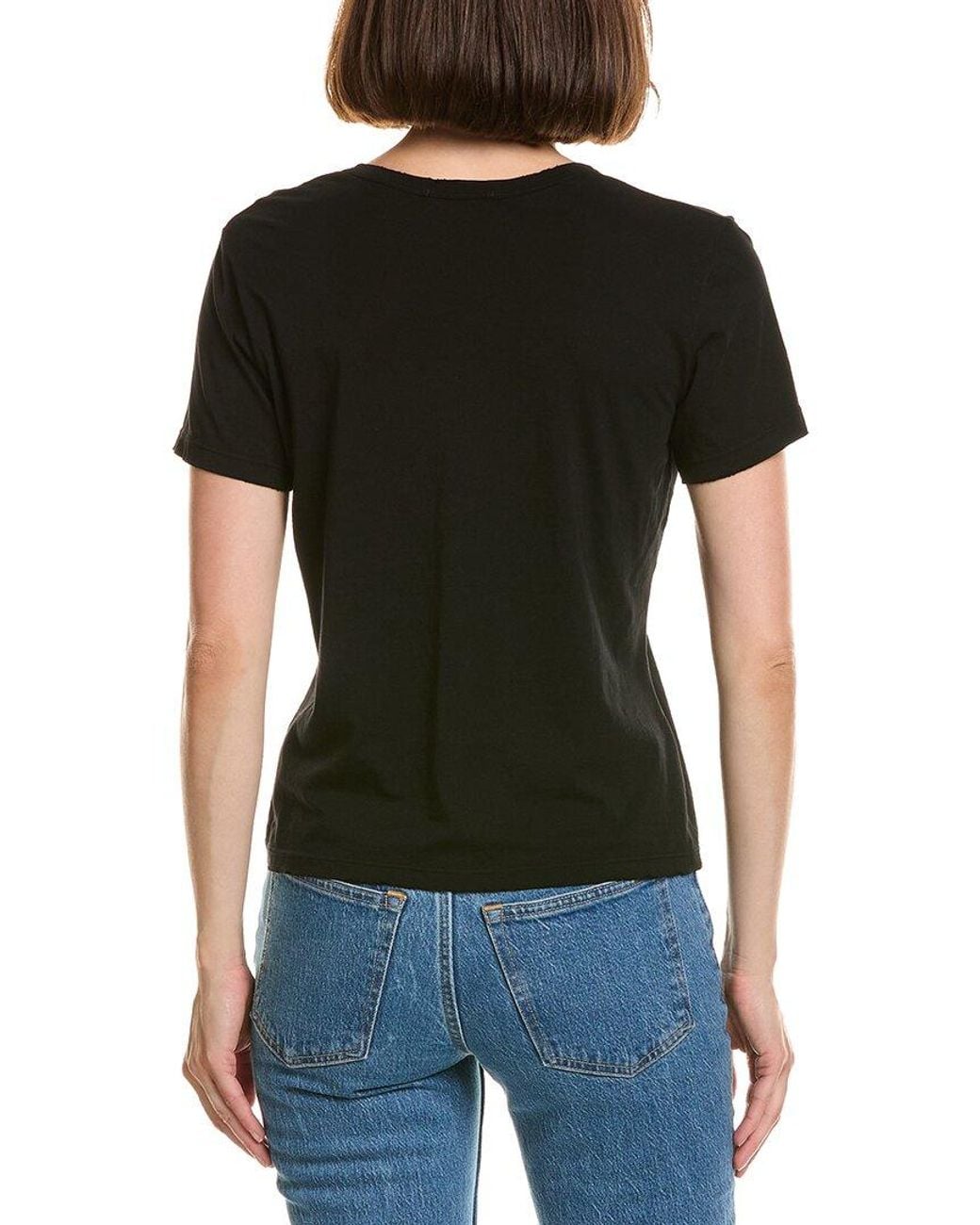 Cotton Citizen Black Standard V-Neck T-Shirt