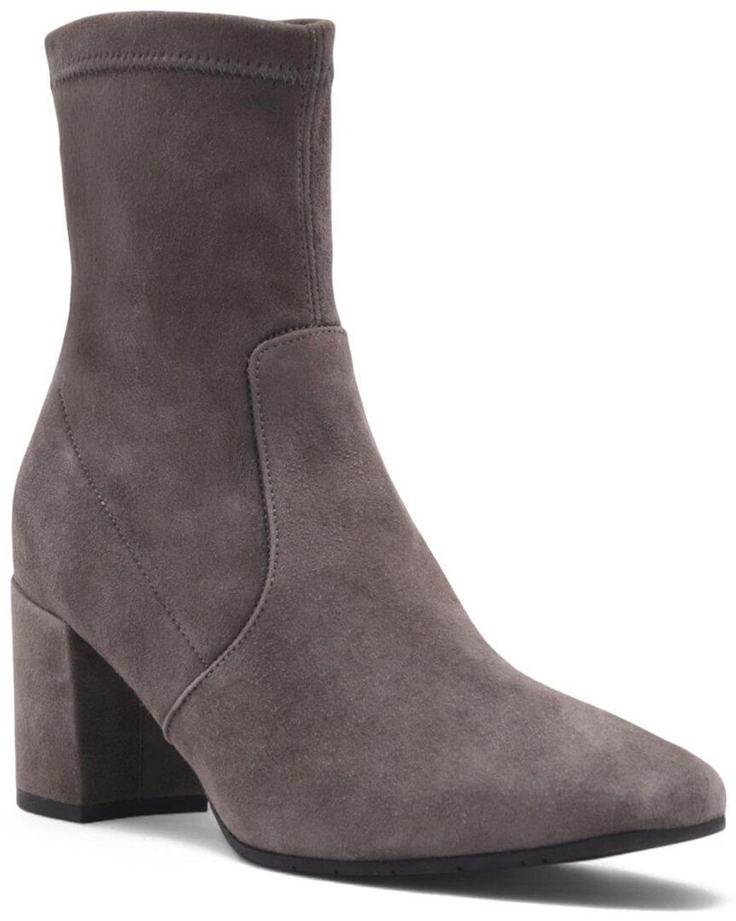 Aquatalia Brown Demetra Weatherproof Suede Bootie