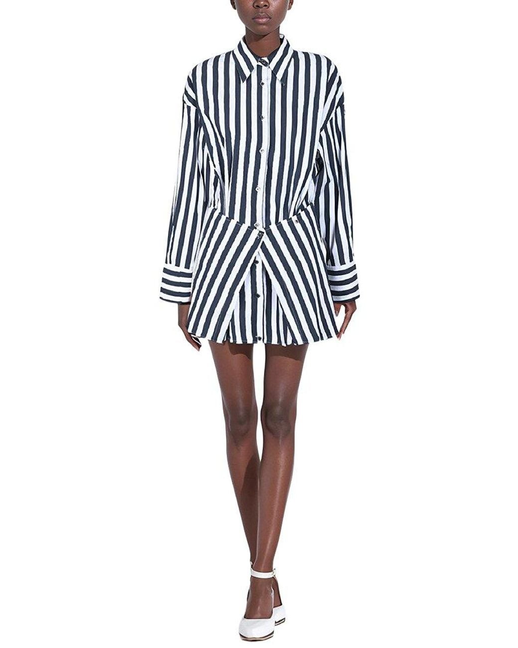 AMINA GLAM White Shirtdress