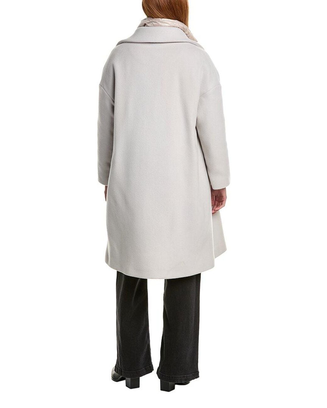 Herno Natural Twofer Wool-Blend Down Coat