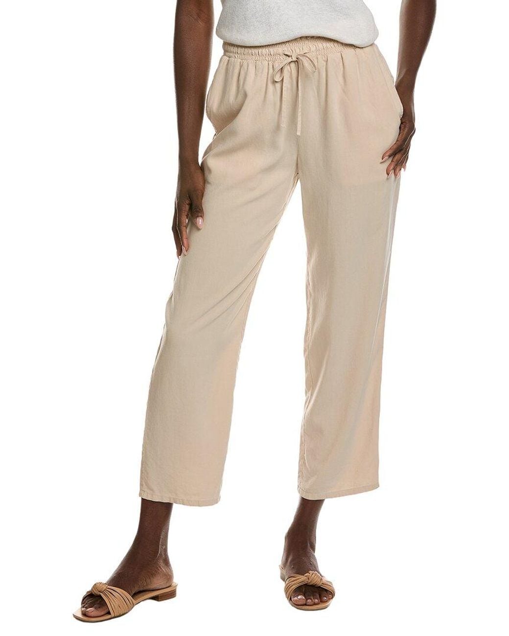 Bella Dahl Natural Smocked Waist Trousers