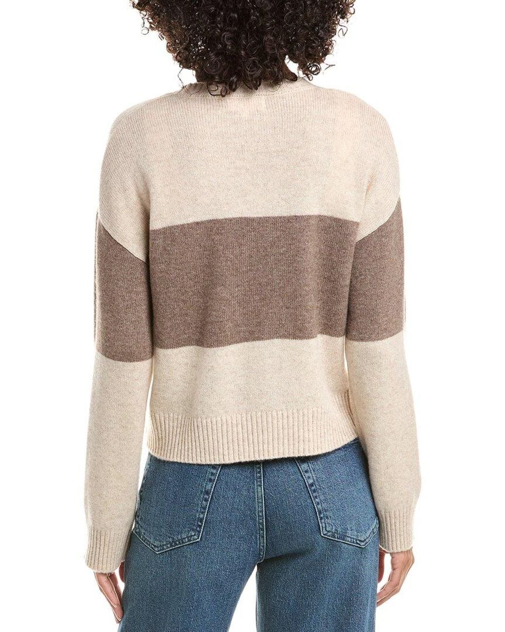 Bella Dahl Blue Slouchy Wool & Cashmere-Blend Sweater