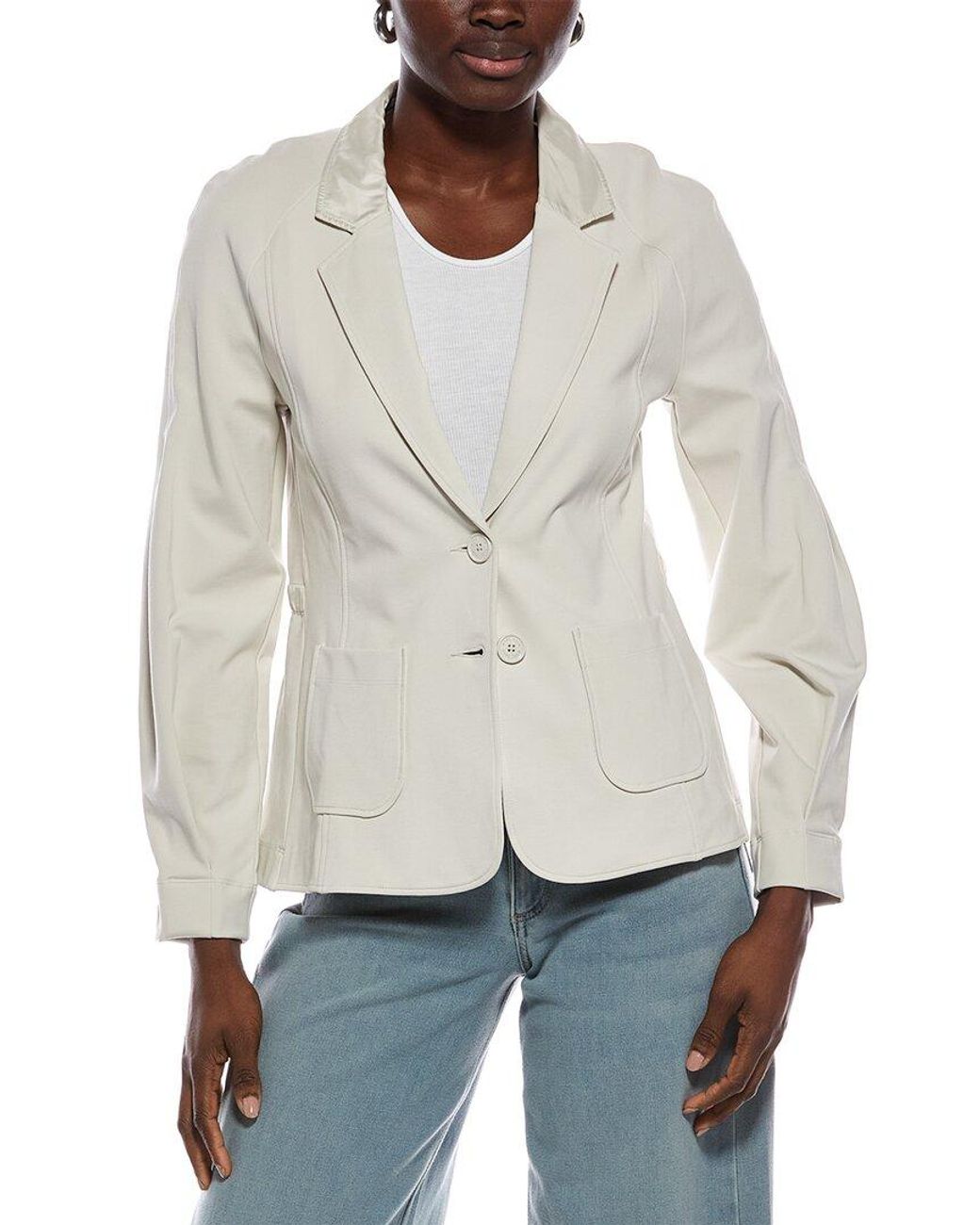 Marc Cain White Woven Blazer