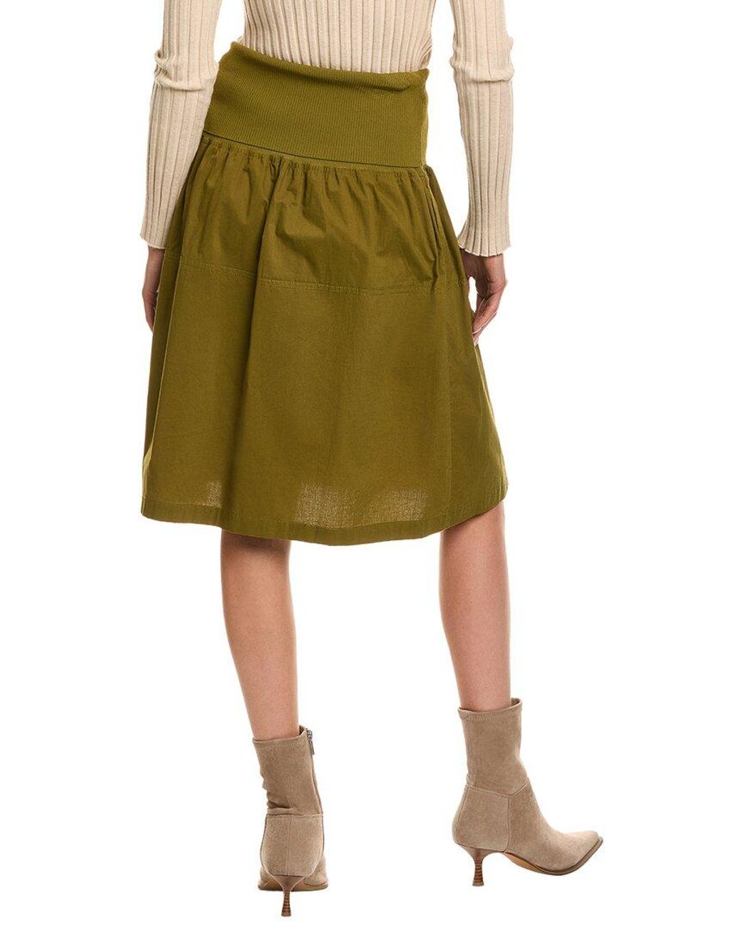 Proenza Schouler Green Armina Mini Skirt
