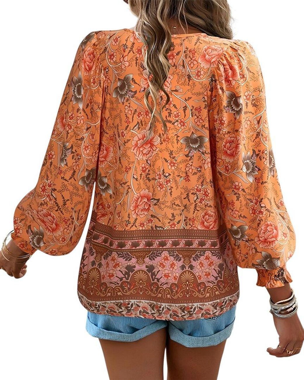 Lily Kim Orange Blouse