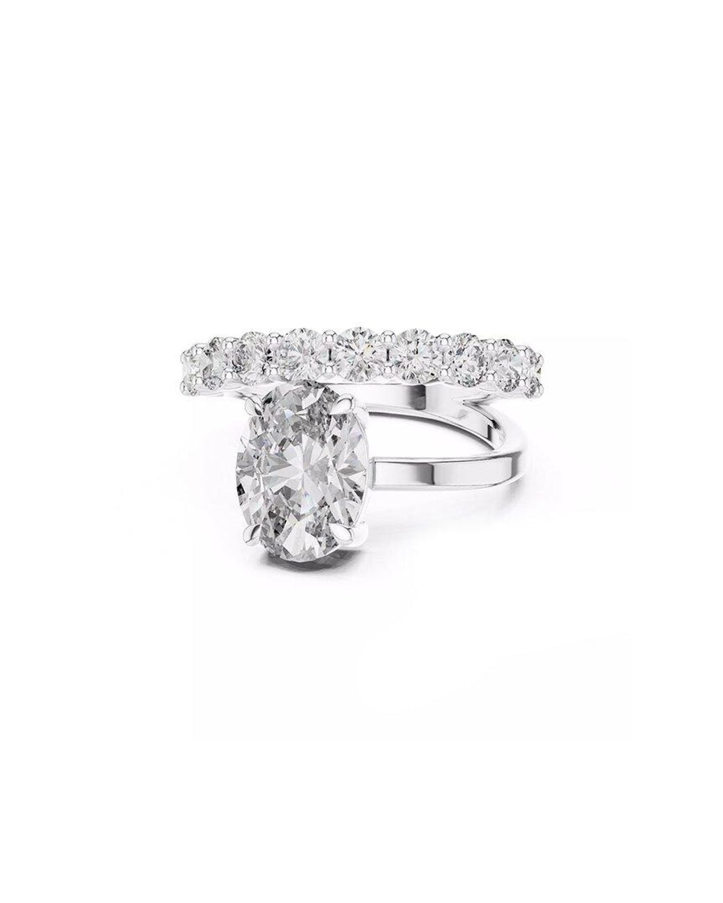 Lab Grown Diamonds White 14K 3.50 Ct. Tw. Lab-Grown Diamond Ring