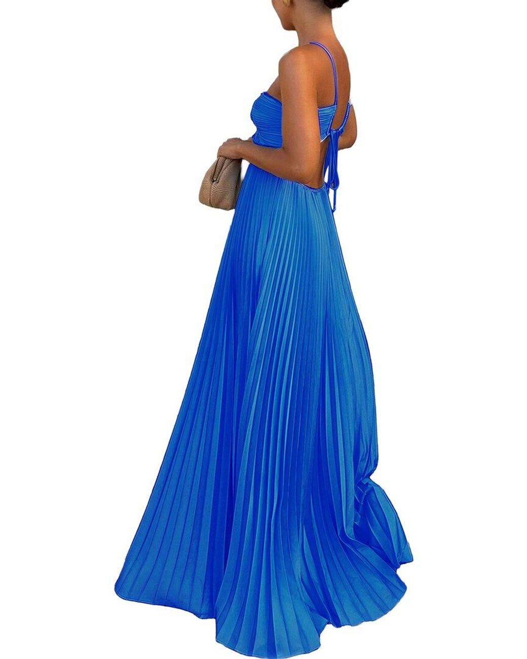 CAMILA BLANCO Blue Maxi Dress