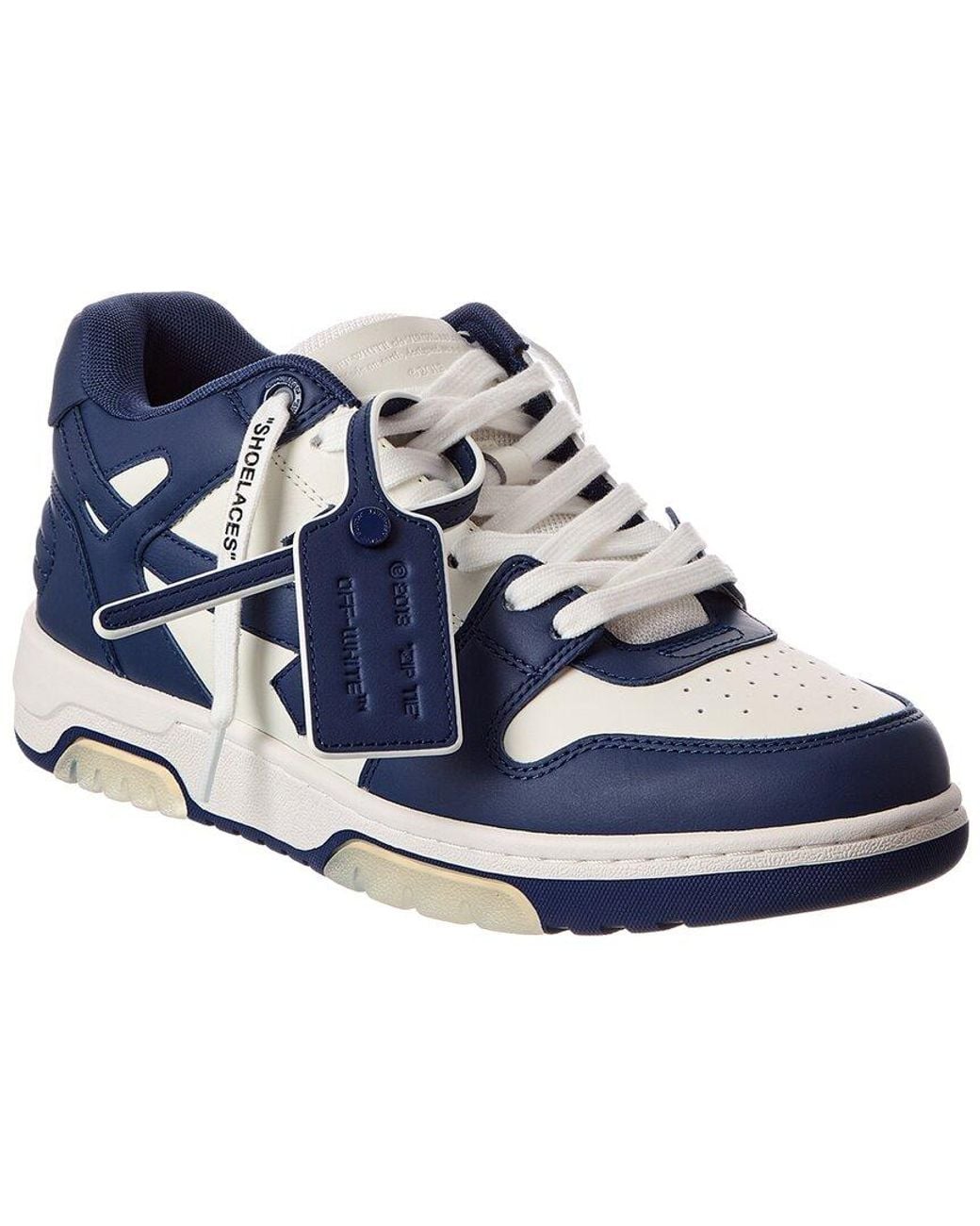 Off-White c/o Virgil Abloh Blue Out Of Office Leather Sneaker for men