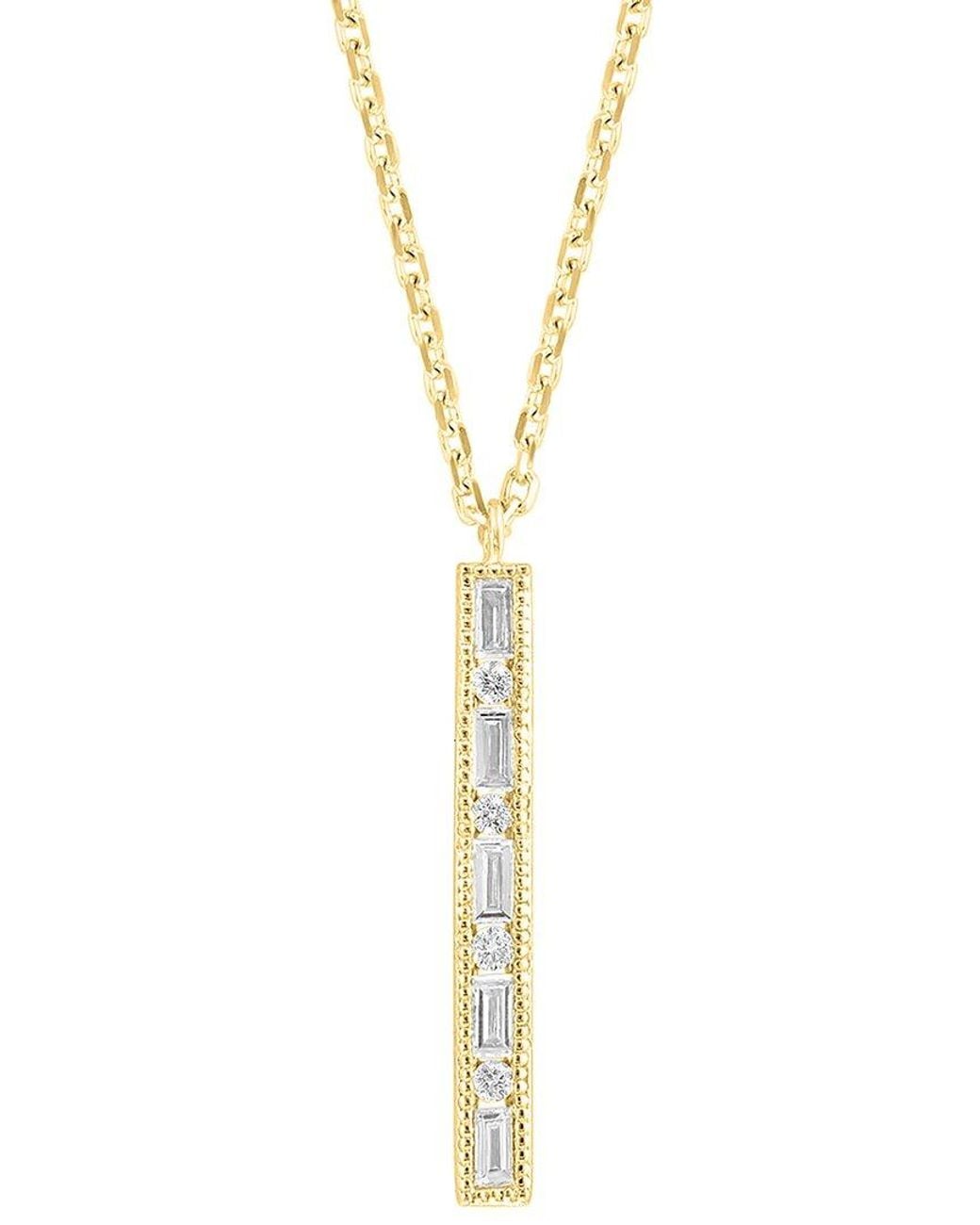 Effy Fine Jewelry Metallic 14K 0.25 Ct. Tw. Diamond Necklace