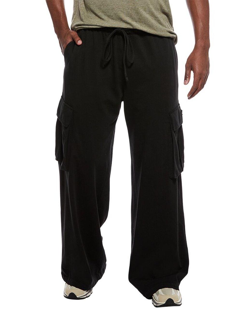 Palm Angels Black Lounge Cargo Pant for men