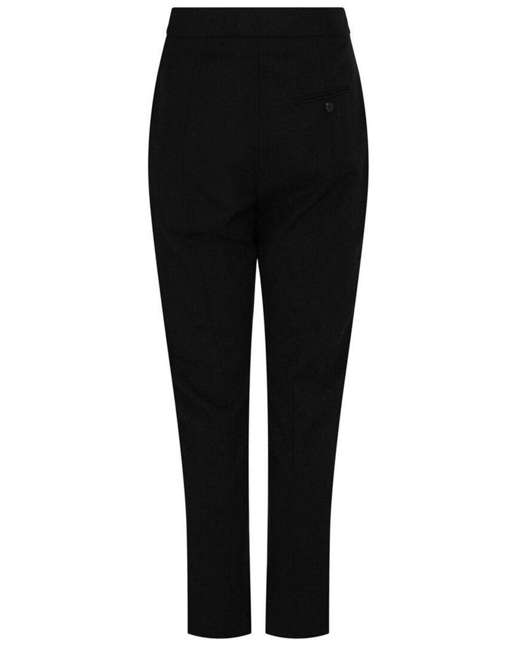 McQueen Black Wool Pant