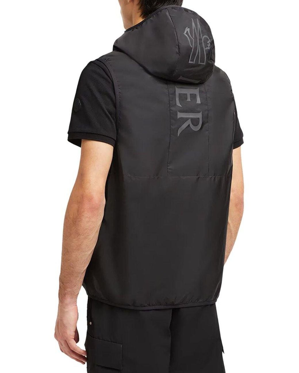 Moncler Black Vest for men