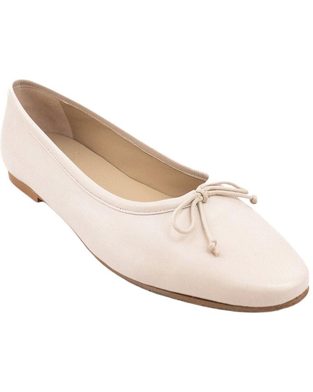 Menina Step White Belle Leather Flat