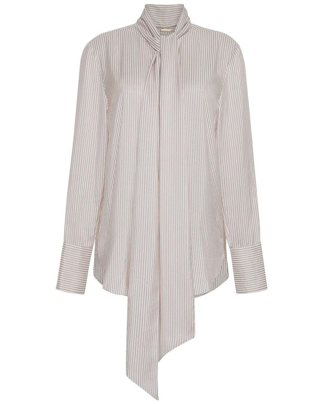 Adam Lippes White Lee Silk Blouse