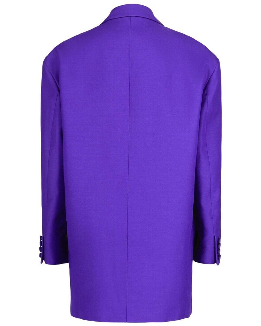 Valentino Purple Oversized Double-Breasted Blazer