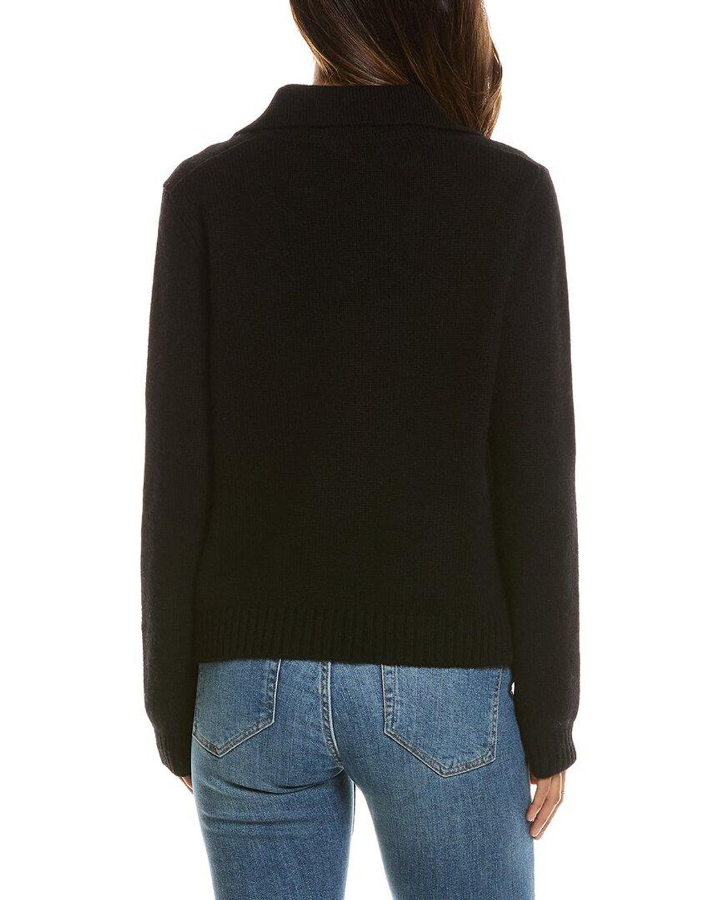 Forte Black Double Breasted Wool & Cashmere-Blend Cardigan