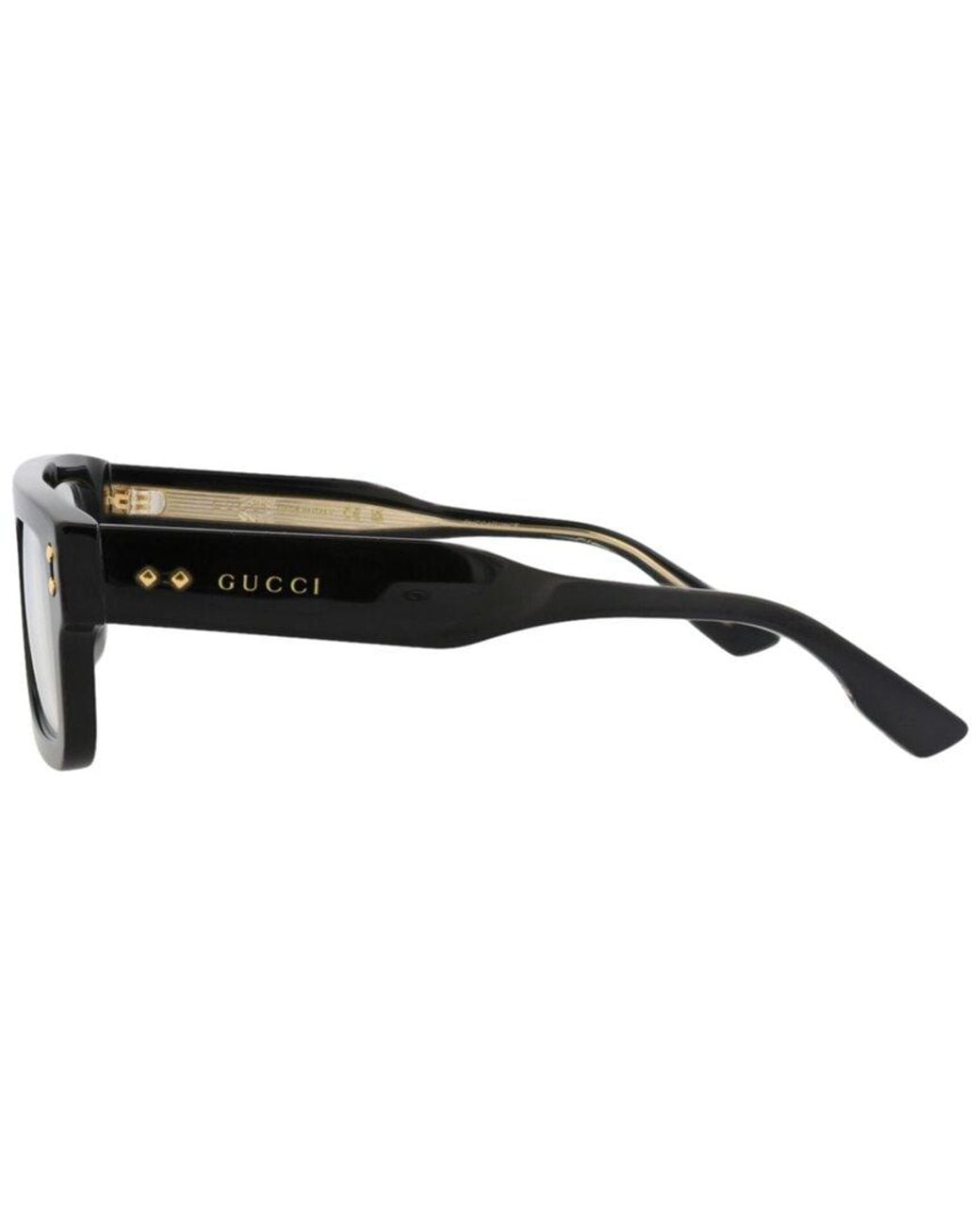 Gucci Black 52Mm Optical Frames for men