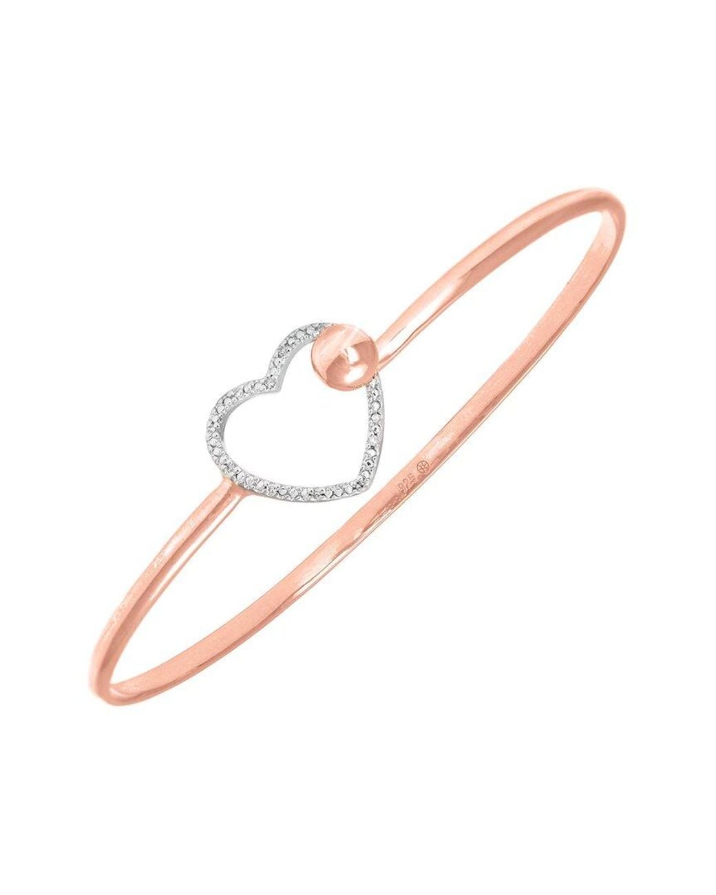 Diamond Select Cuts Pink 0.05 Ct. Tw. Diamond Bangle