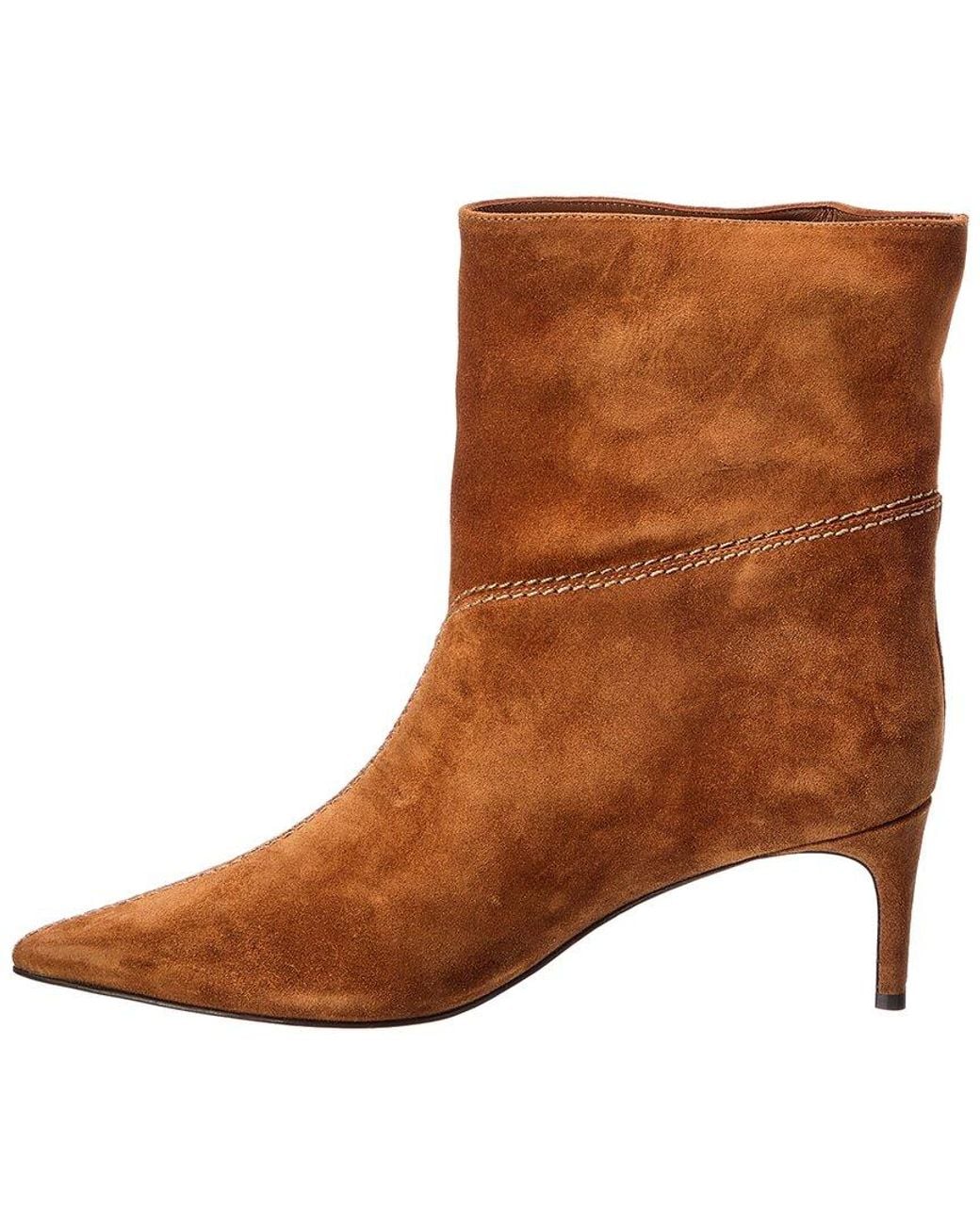 Alexandre Birman Brown Malva 60 Suede Bootie