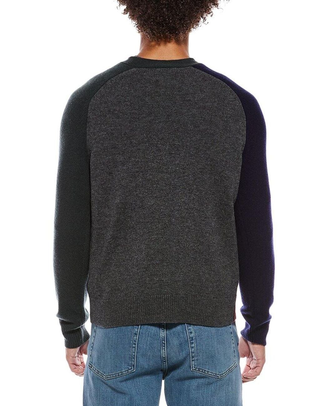 J.McLaughlin Blue Pennant Cardigan Sweater for men