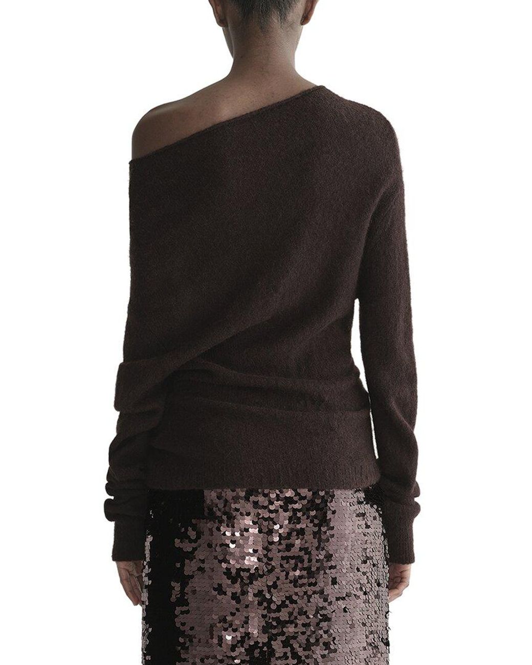 A.L.C. Black Freya Alpaca & Wool-Blend Top