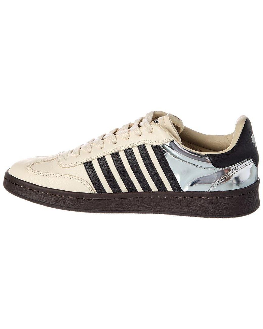 DSquared² White Boxer Leather Sneaker for men