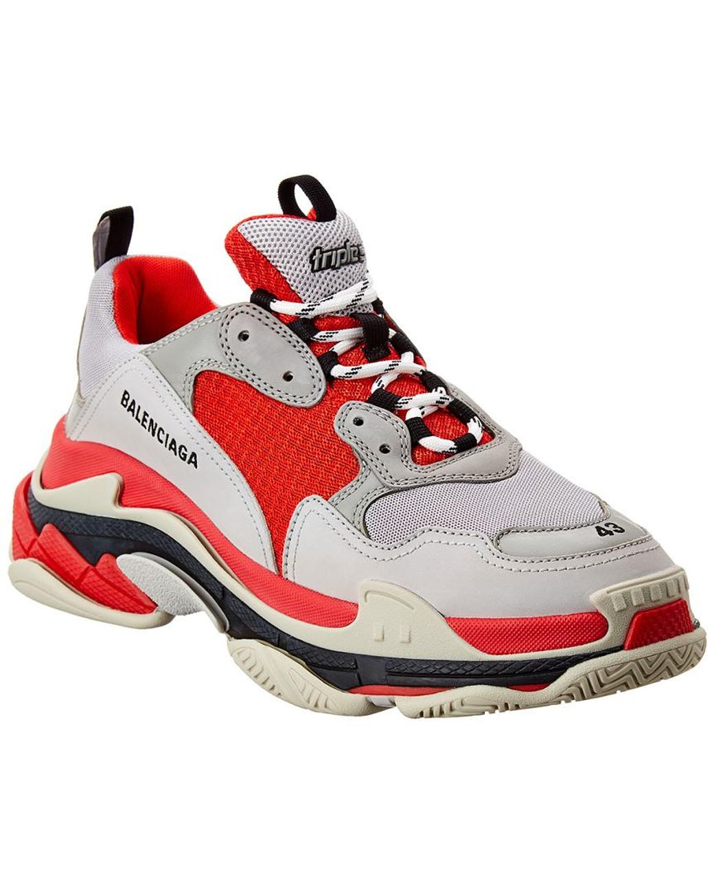 Balenciaga Triple Sneakers in Red for Men | Lyst