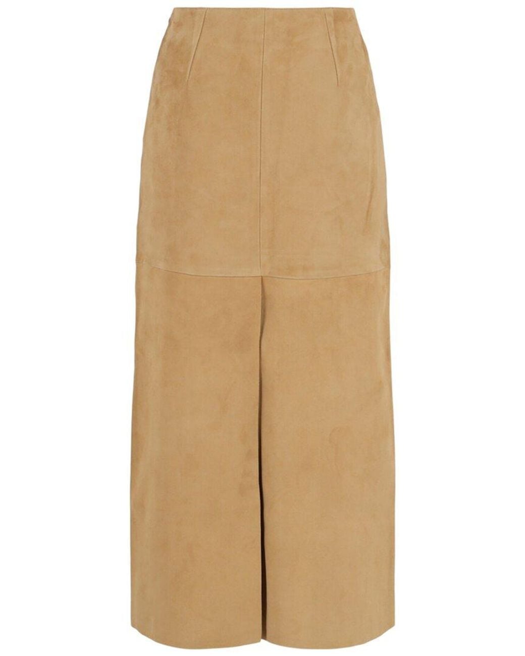 Ferragamo Natural Leather Pencil Skirt