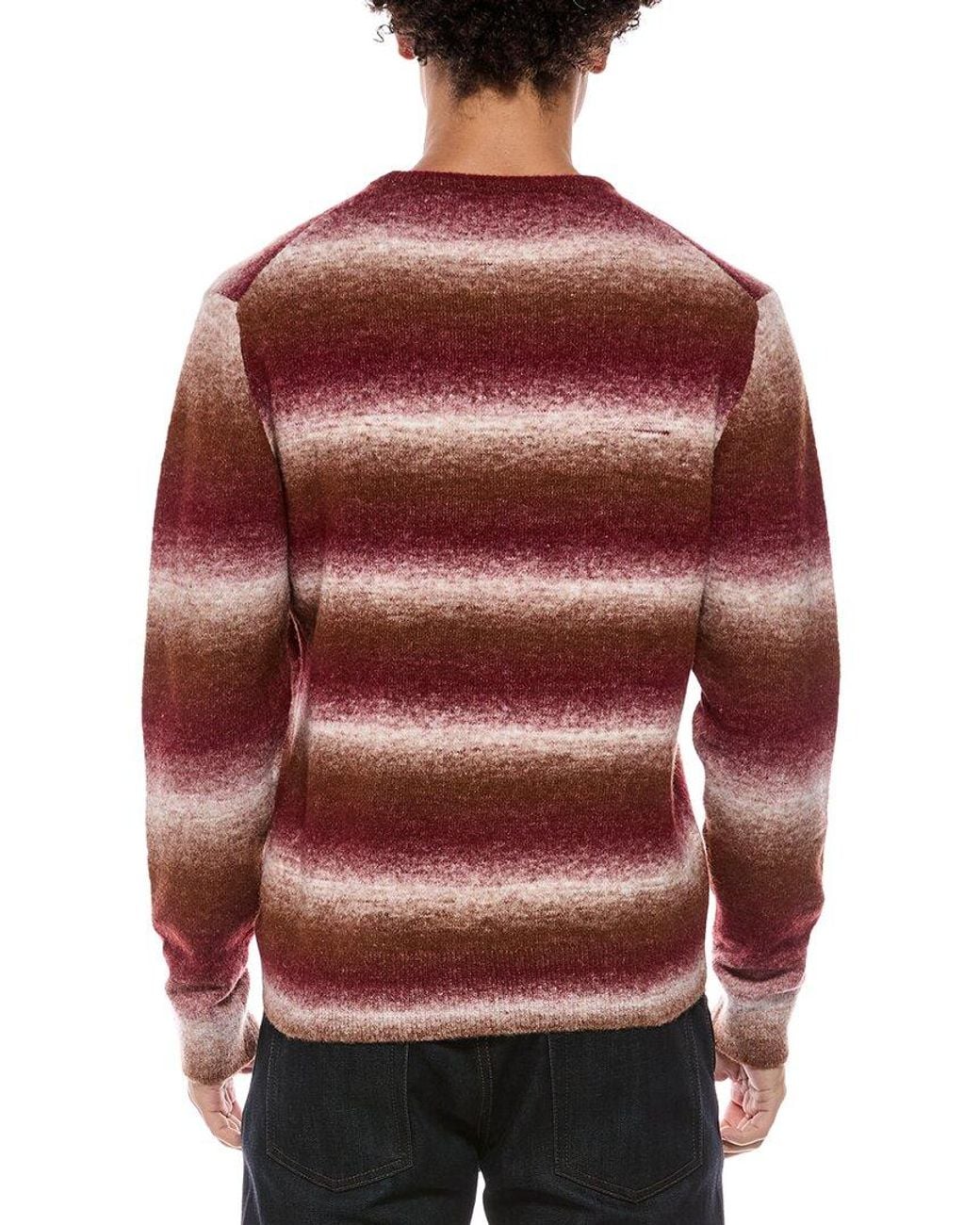 Joe's Jeans Red Ombre Wool-Blend Crewneck Sweater for men