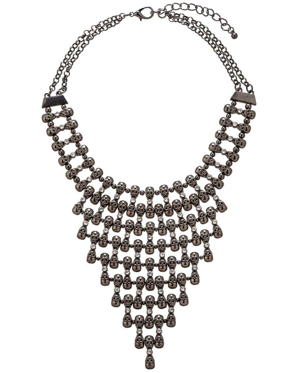 Eye Candy LA White Skull Necklace