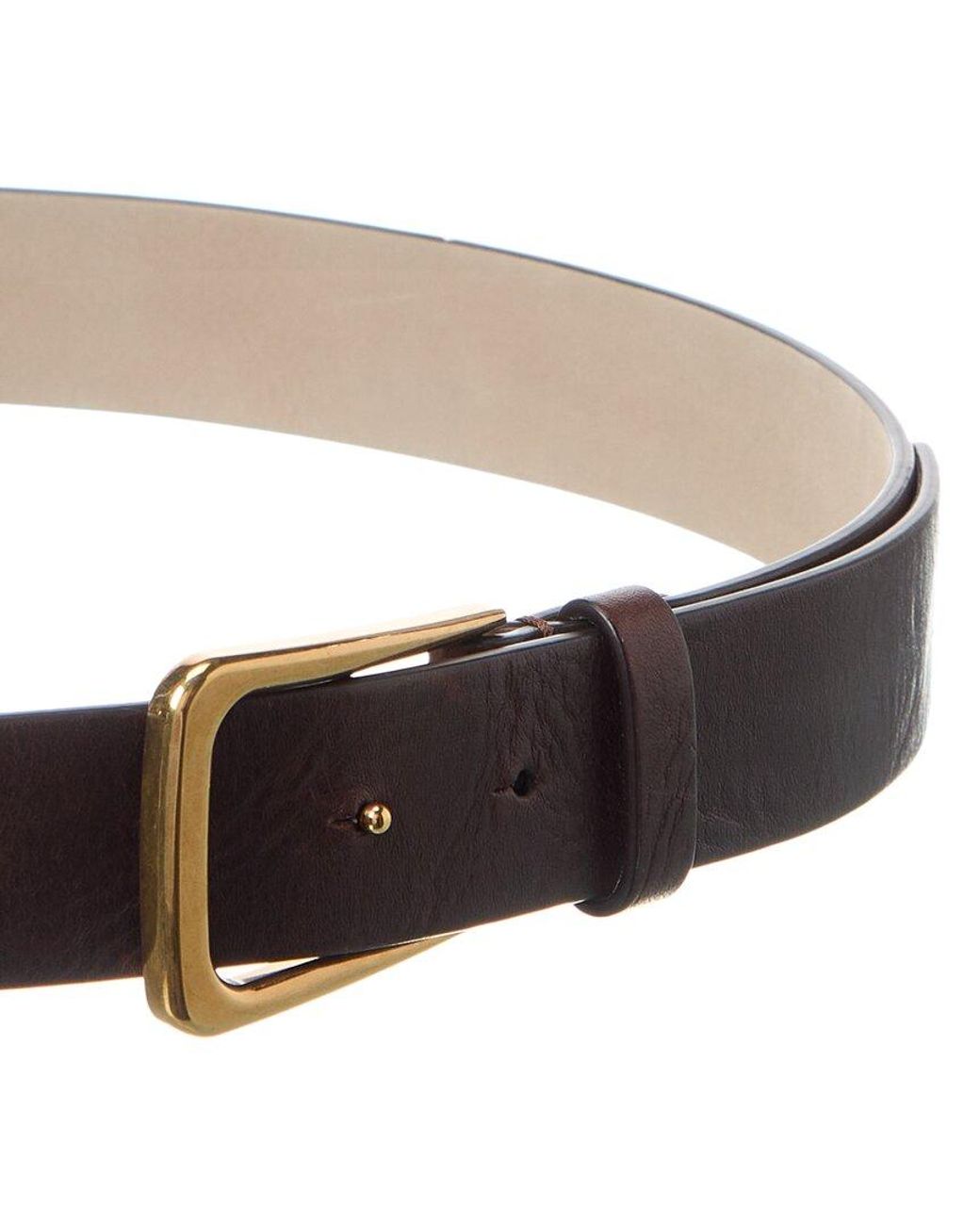 Brunello Cucinelli Brown Leather Belt