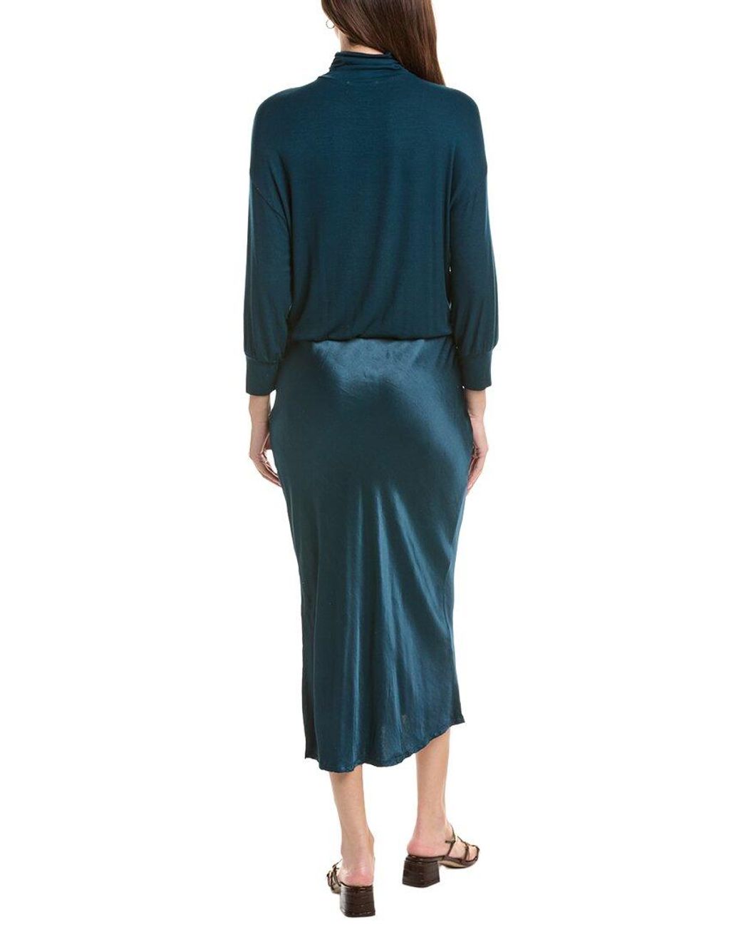 Michael Stars Blue Padma 2-In-1 Maxi Dress