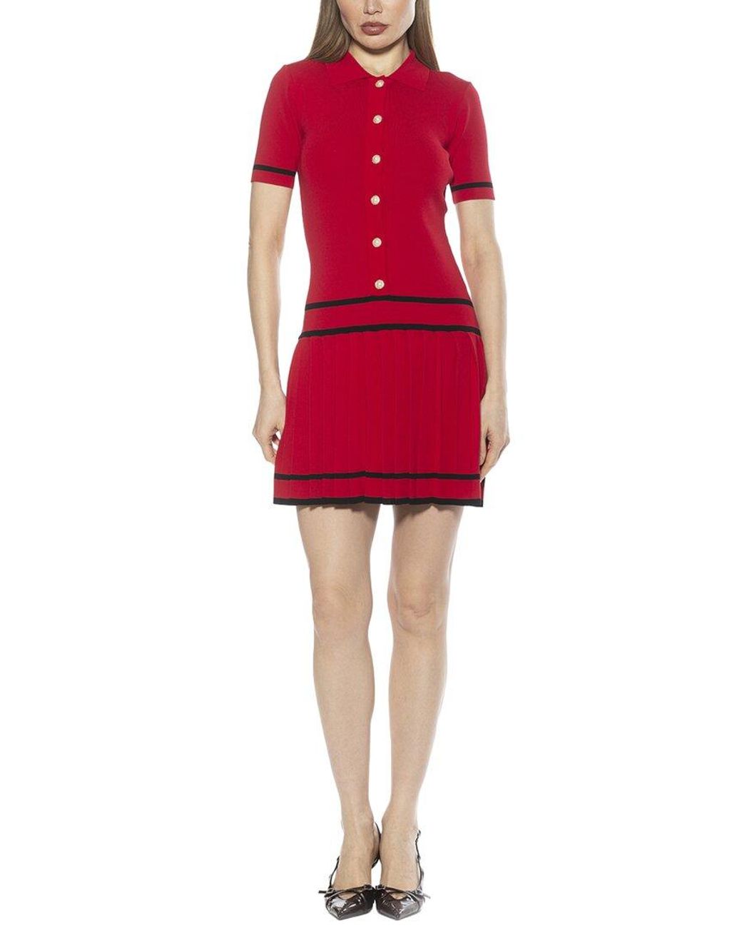 Alexia Admor Red Lucinda A-Line Dress