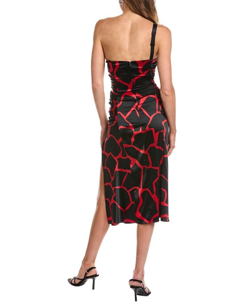 Dolce & Gabbana Brown Silk-Blend Midi Dress
