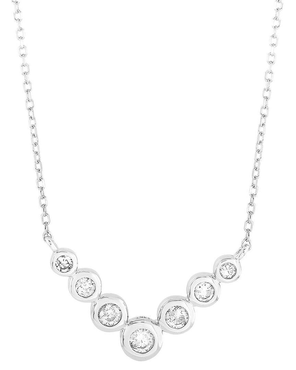 Diamond Select Cuts White 14k 0.25 Ct. Tw. Diamond Pendant Necklace