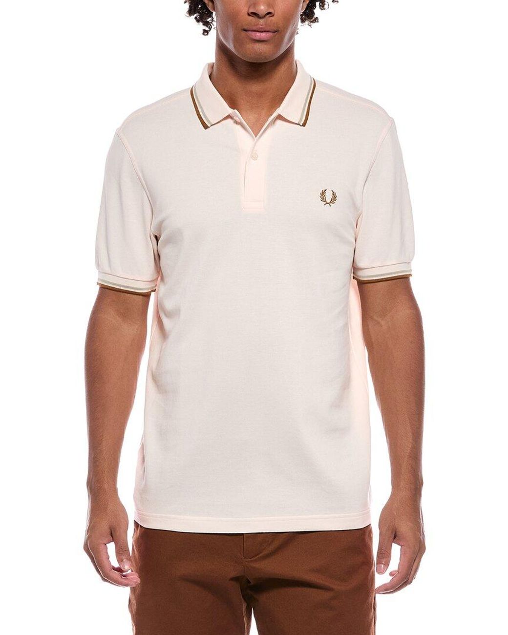 Fred Perry White Polo Shirt for men
