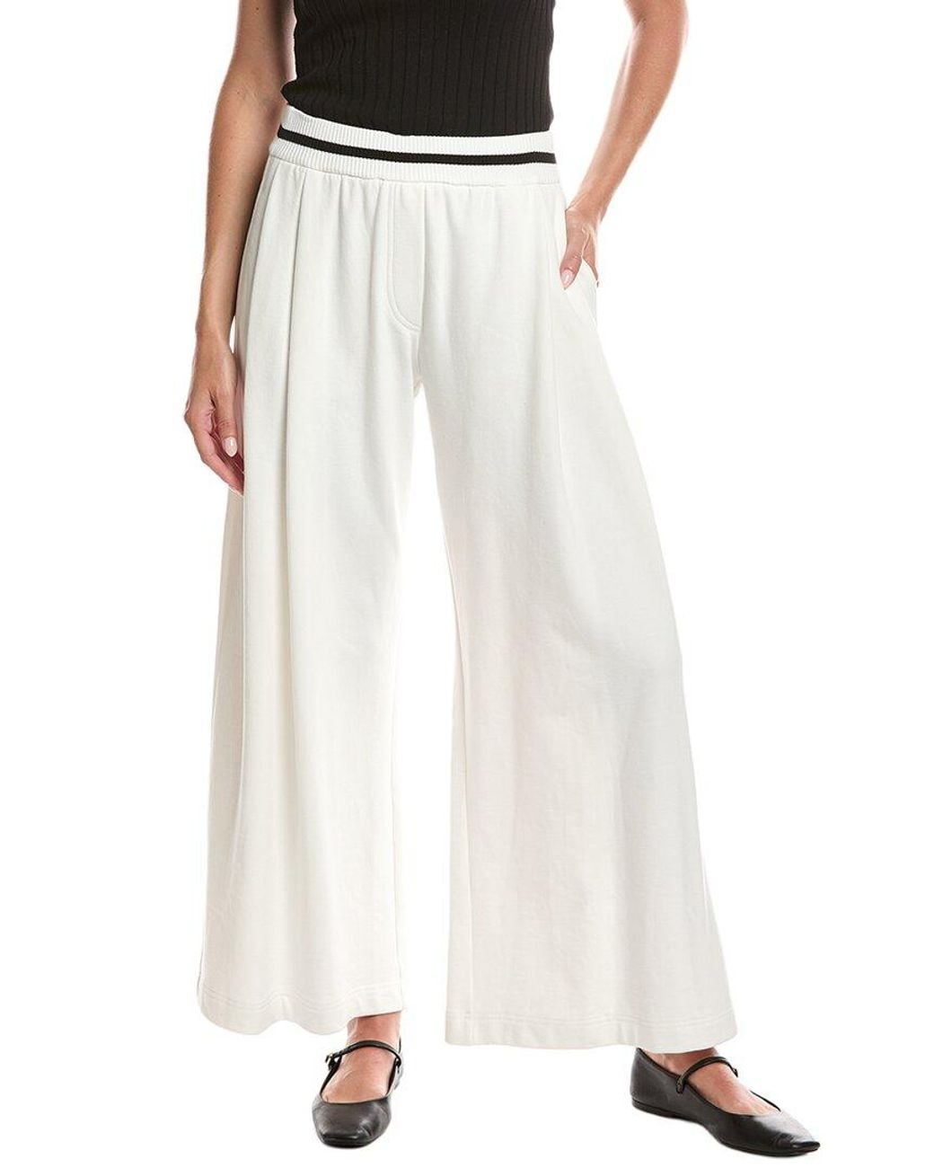 Brunello Cucinelli White Gym Pant