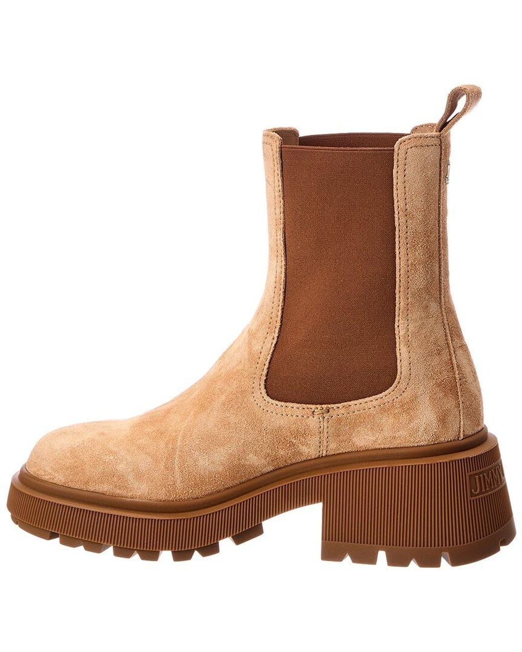Jimmy Choo Brown Tamia Suede Chelsea Boot