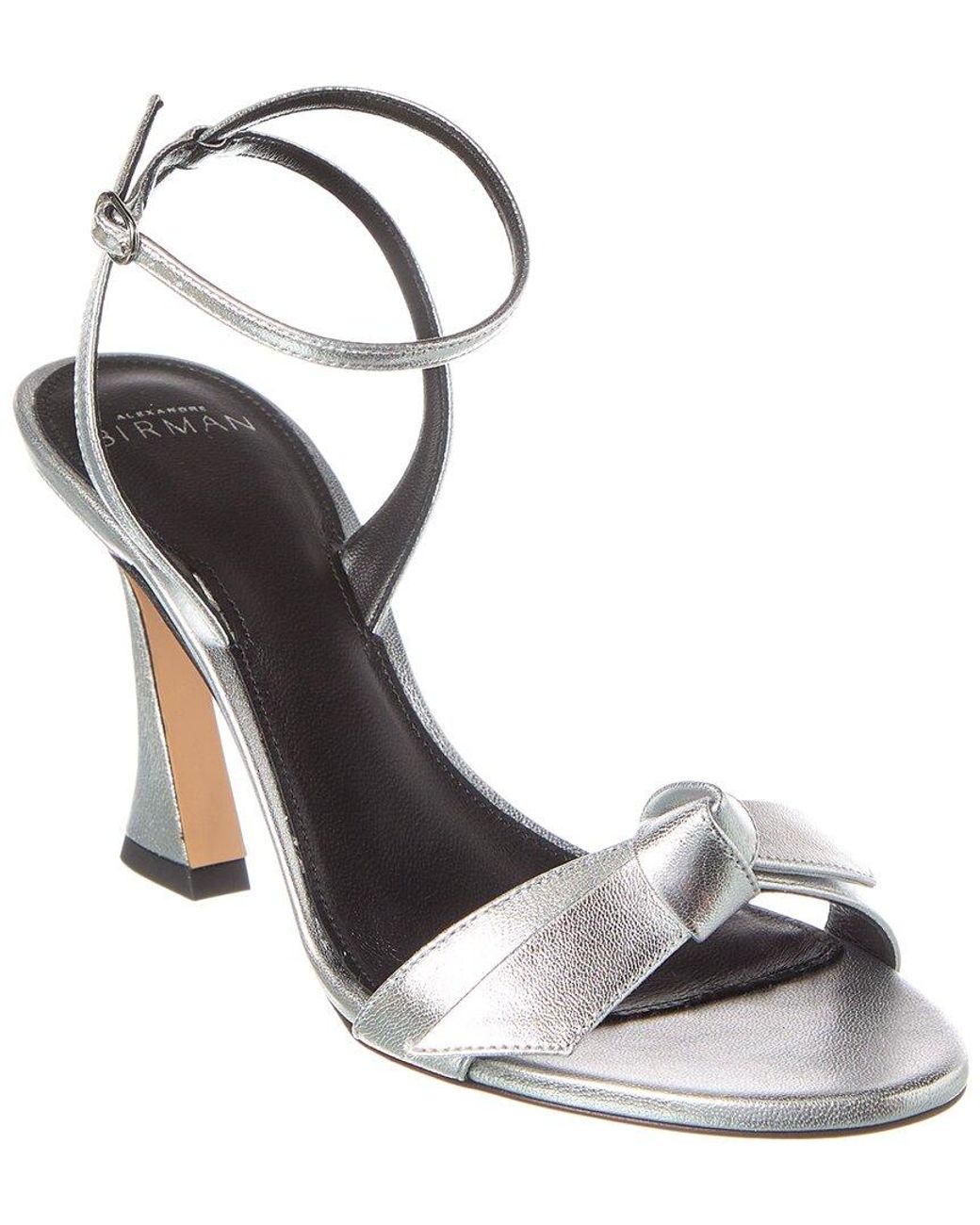 Alexandre Birman Metallic Clarita Bell 85 Leather Sandal