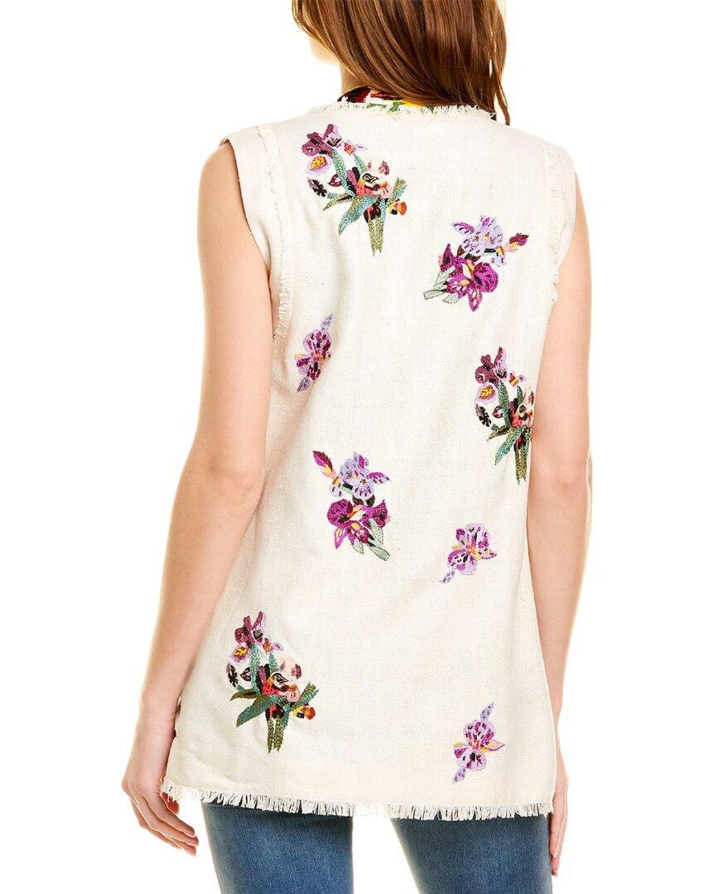 Etro Embroidered Silk Vest
