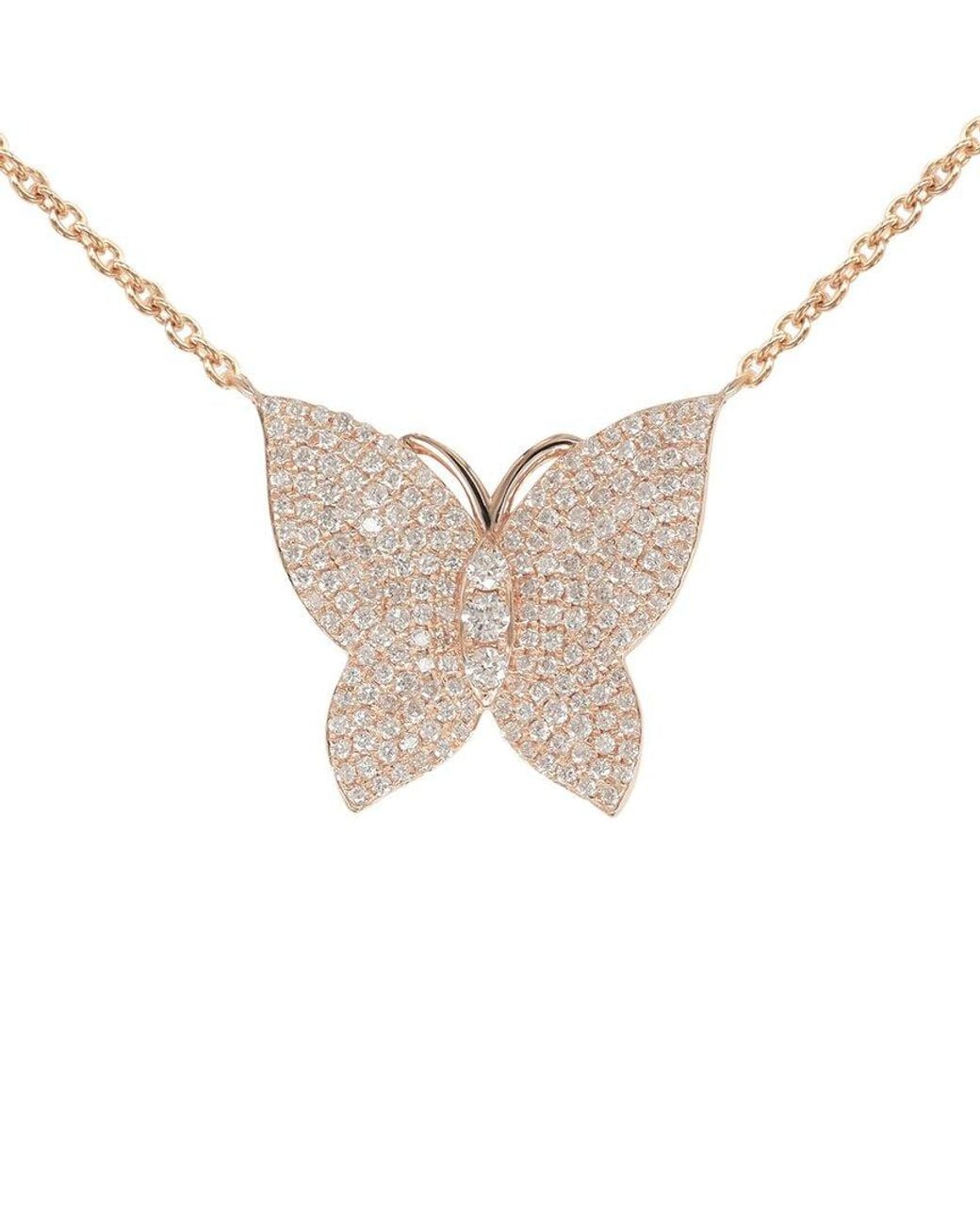 Diana M Multicolor Fine Jewelry 14k Rose Gold 0.75 Ct. Tw. Diamond Necklace