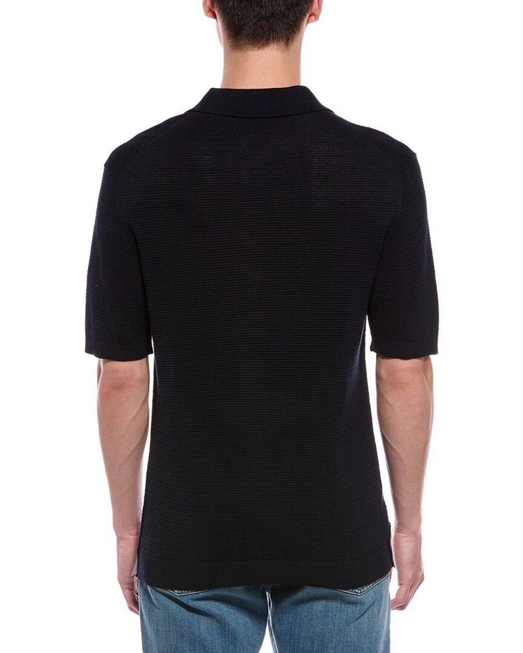 Rag & Bone Black Lewis Polo Shirt for men
