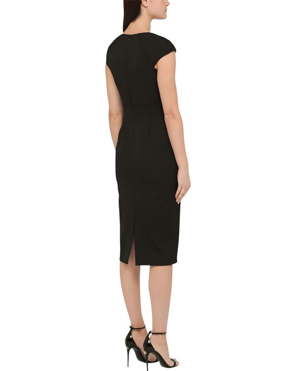 CAMILA BLANCO Black Midi Dress