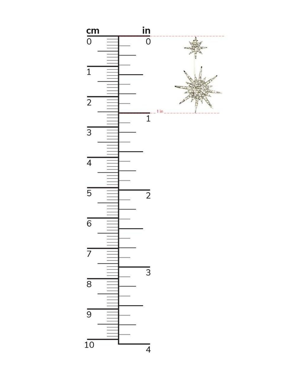 Eye Candy LA Metallic Northstar Earring