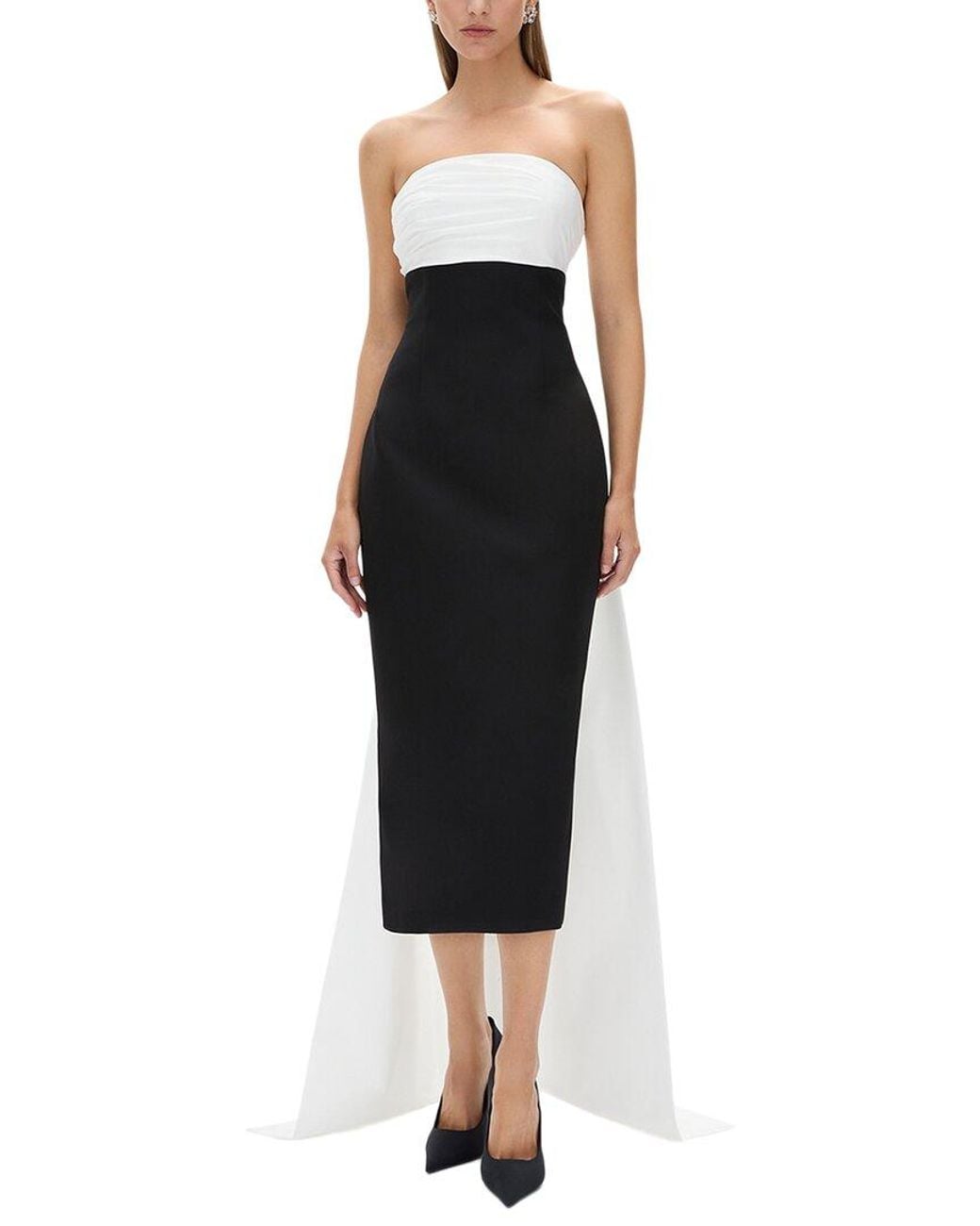 Rachel Gilbert Black Odette Column Dress
