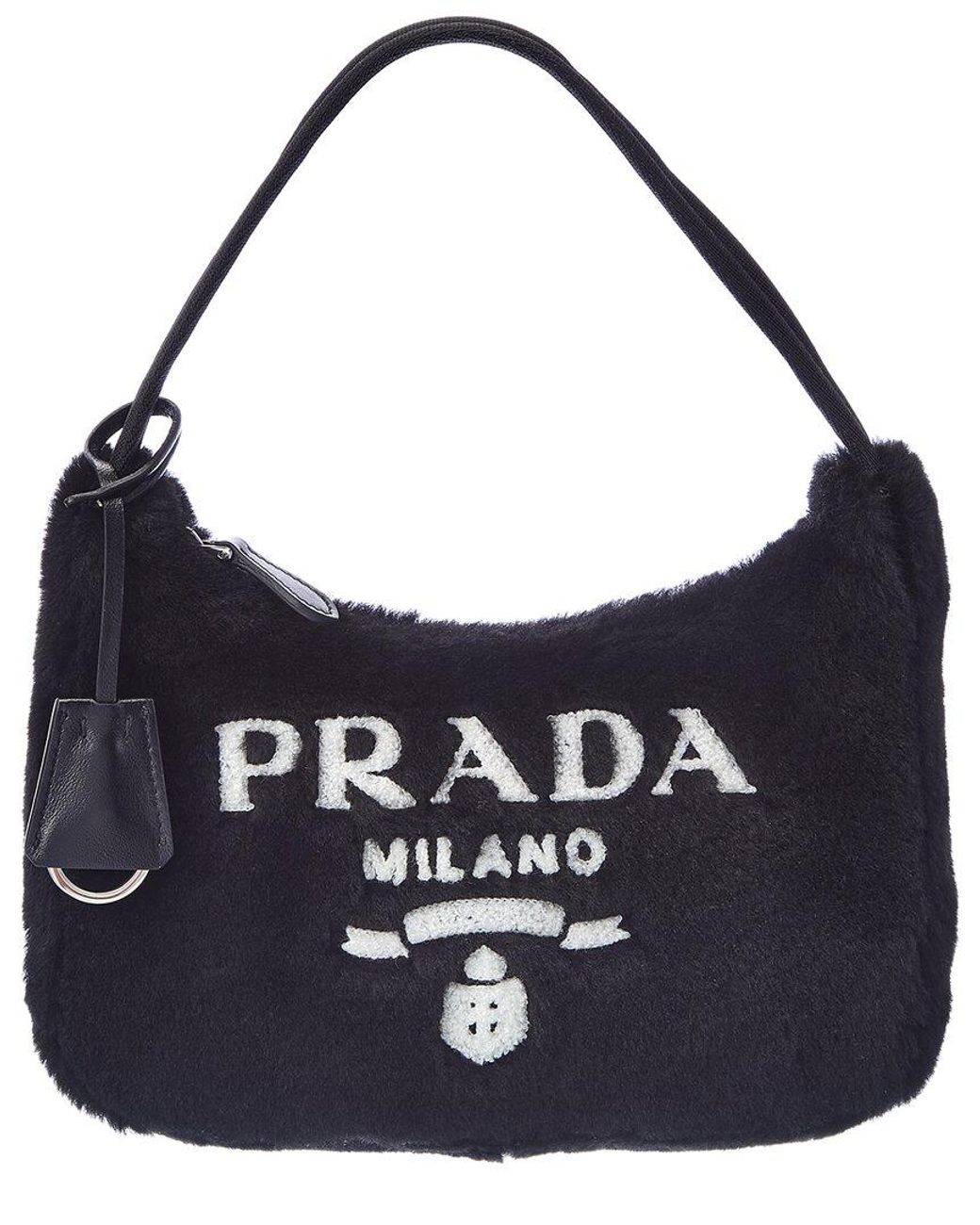 Prada Re-Edition 2000 Shearling Mini Bag