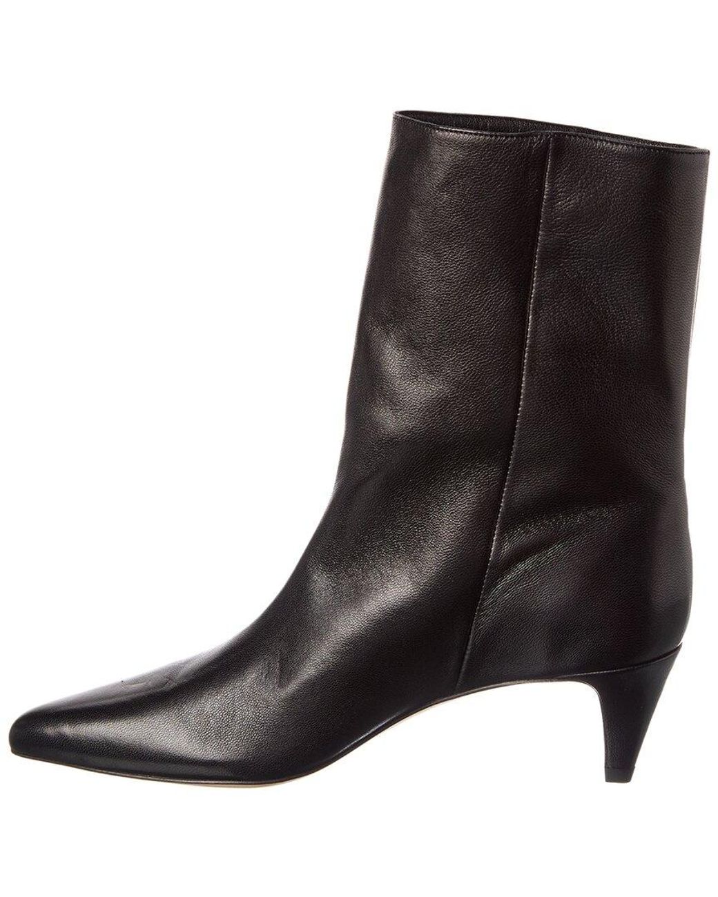 By Far Black Lysander Leather Bootie