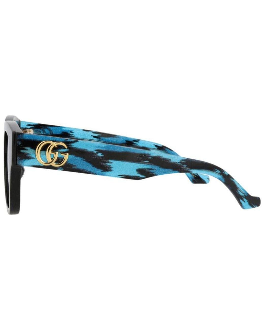 Gucci Blue 54Mm Sunglasses