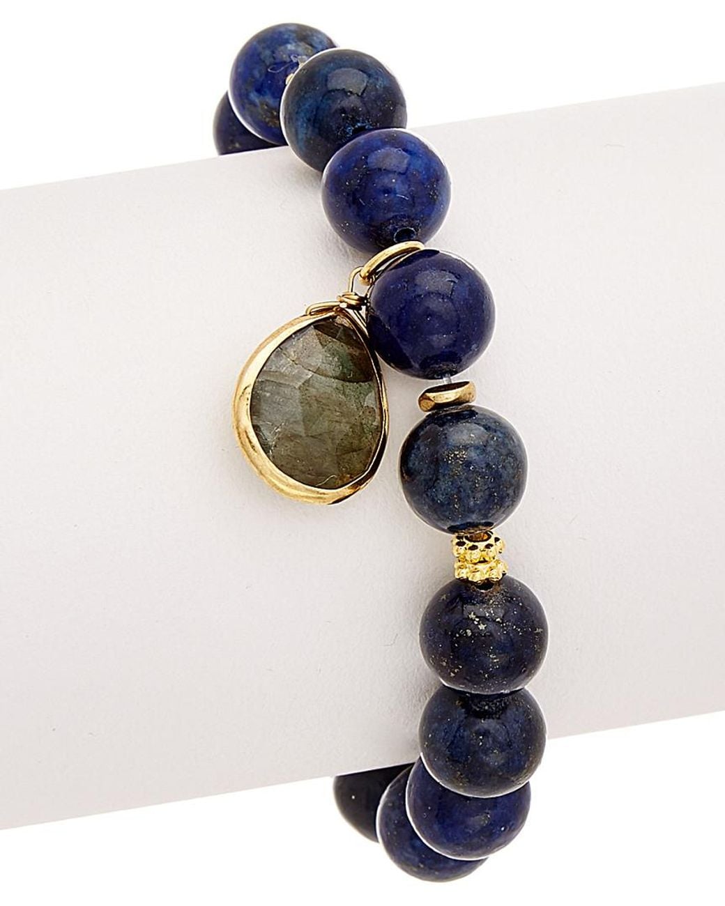 Rachel Reinhardt Jewelry Blue 14k Over Silver Gemstone Bracelet