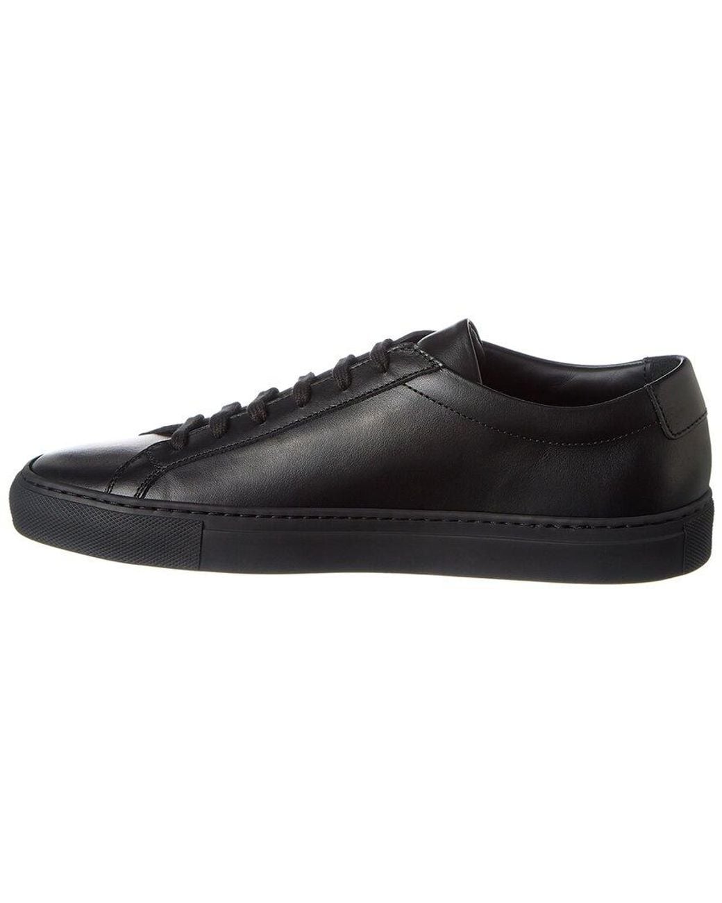 Common Projects Black Original Achilles Leather Sneaker